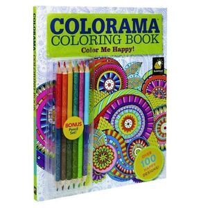 T6 Colorama Coloring Book Color Me Happy Over 100 Happy Designs